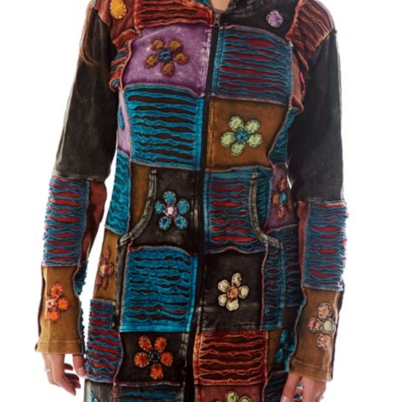 ❤New! Handmade Himalayan Boho Export Jacket - Picture 2 of 3